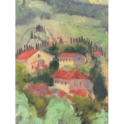 198 - Painting Tscany Italy. From collection of paintings from the studio of Cambridge artist John Shead 1... 