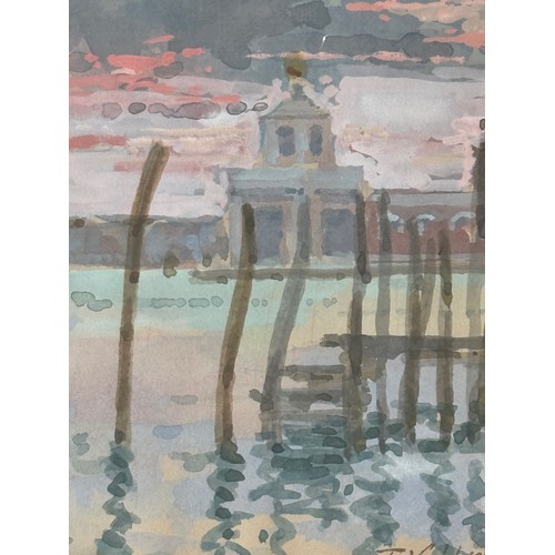 200 - Painting Venice Italy. From a collection of paintings from the studio of Cambridge artist John Shead... 