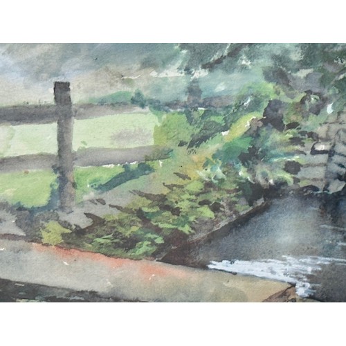 202 - Painting Giggleswick Yorkshire. From a collection of paintings from the studio of Cambridge artist J... 