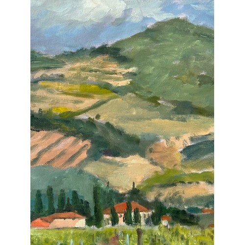 205 - Painting Tscany Italy. From a collection of paintings from the studio of Cambridge artist John Shead... 