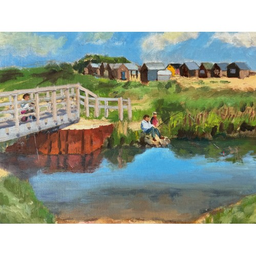 206 - Painting Southwold Suffolk. From a collection of paintings from the studio of Cambridge artist John ... 