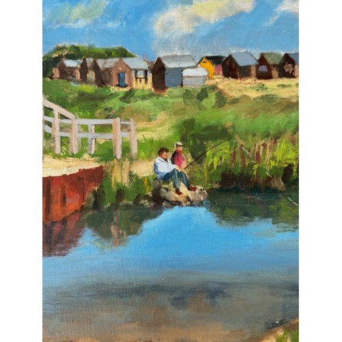 206 - Painting Southwold Suffolk. From a collection of paintings from the studio of Cambridge artist John ... 