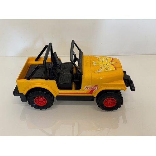 331 - Toys, a wooden Willys and two plastic model Jeeps.

This lot is available for in-house shipping