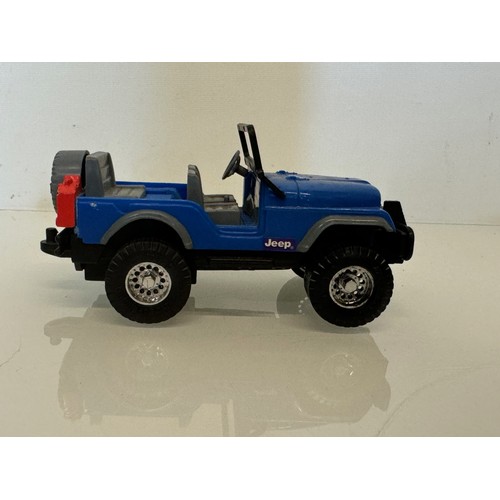 331 - Toys, a wooden Willys and two plastic model Jeeps.

This lot is available for in-house shipping