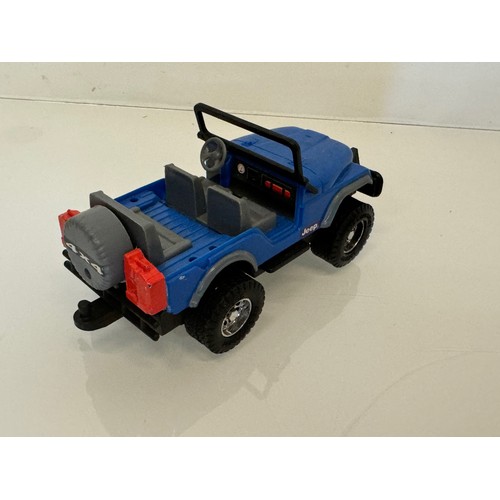 331 - Toys, a wooden Willys and two plastic model Jeeps.

This lot is available for in-house shipping