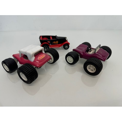 148 - Tonka Toys, two beach buggies and a Model A Ford.

This lot is available for in-house shipping