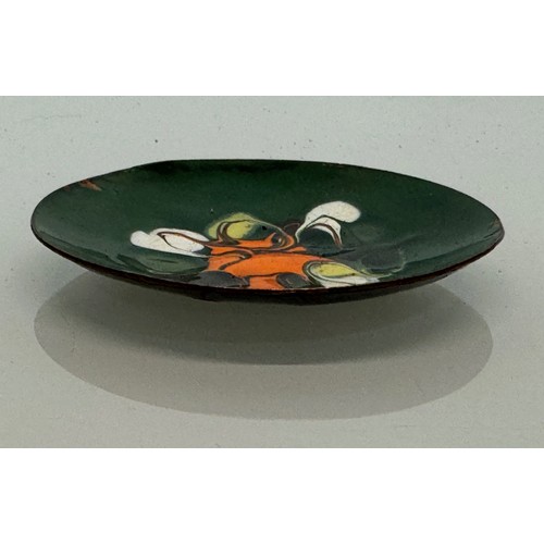 157 - Decorative enamelled dish.

This lot is available for in-house shipping