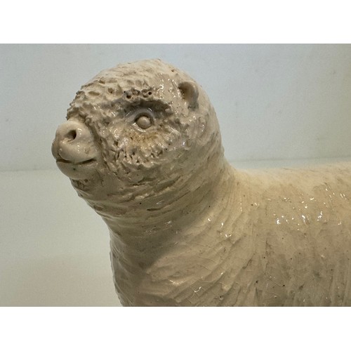 131 - Studio art pottery sheep, Colley Arts Pottery figure  by Peggy Alexander.

This lot is available for... 