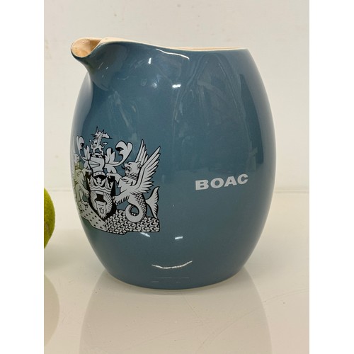 135 - Aeronautical, breweryana interest, two wade ceramics advertising pieces, A BOAC whisky, water jug an... 