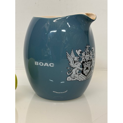 135 - Aeronautical, breweryana interest, two wade ceramics advertising pieces, A BOAC whisky, water jug an... 