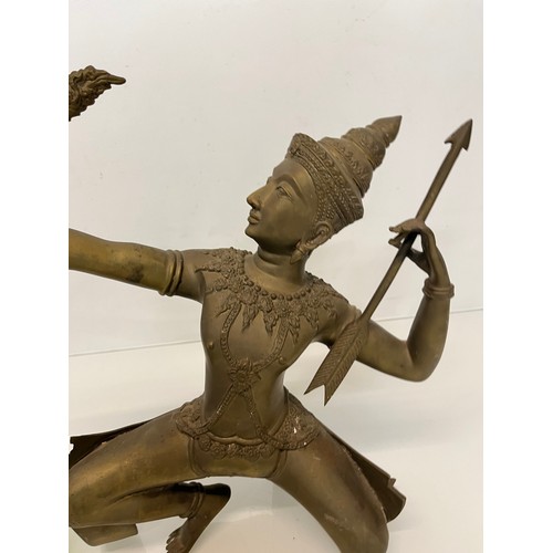 142 - Nicely detailed cast figure Indian God Rama, 32 cm high.

This lot is available for in-house shippin... 