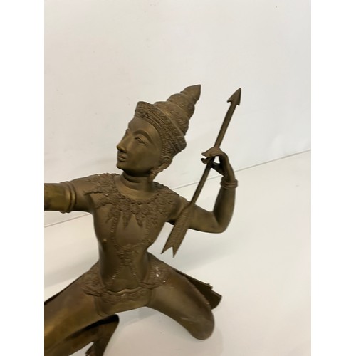 142 - Nicely detailed cast figure Indian God Rama, 32 cm high.

This lot is available for in-house shippin... 