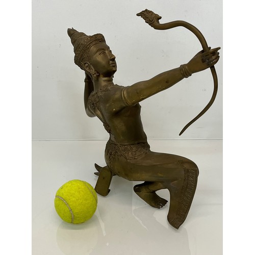 142 - Nicely detailed cast figure Indian God Rama, 32 cm high.

This lot is available for in-house shippin... 