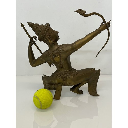 142 - Nicely detailed cast figure Indian God Rama, 32 cm high.

This lot is available for in-house shippin... 