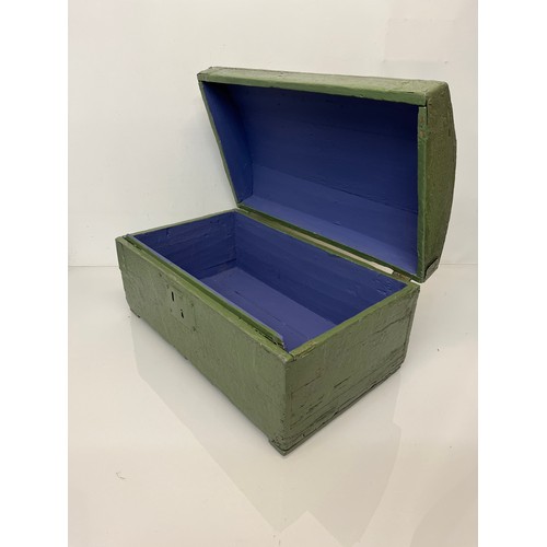 143 - Painted pine storage chest, 51 cm x 29 cm x 27 cm high.

This lot is available for in-house shipping