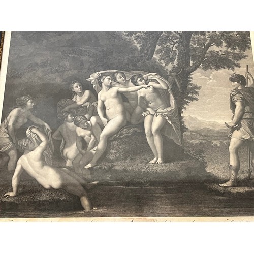 335 - Framed classical C19th century etching of Diana. 

This lot is available for in-house shipping