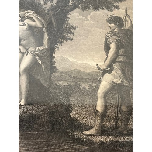 335 - Framed classical C19th century etching of Diana. 

This lot is available for in-house shipping