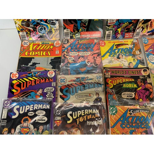 337 - Marvel and DC Action Comics, part of a large collection. 25 Thor, Sgt Rock Superman etc comics.

Thi... 