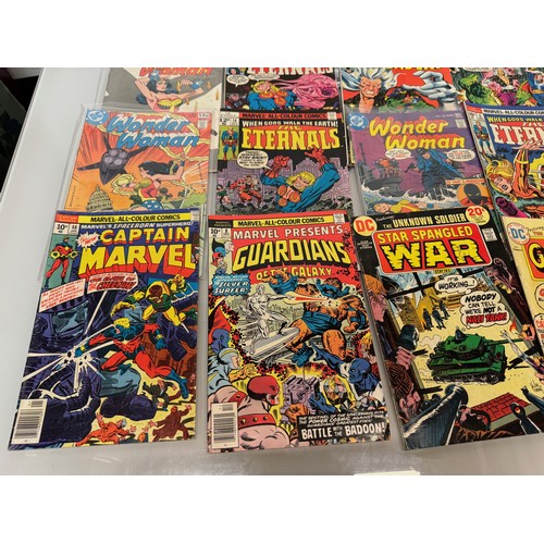 338 - Marvel and DC Action Comics, part of a large collection. 25 Conan, Eternals, Wonder Woman, etc comic... 