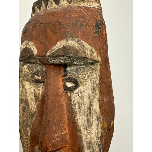 4 - Tribal art, hand carved and painted a large figure from New Guinea, 96 cm tall.

This lot is availab... 