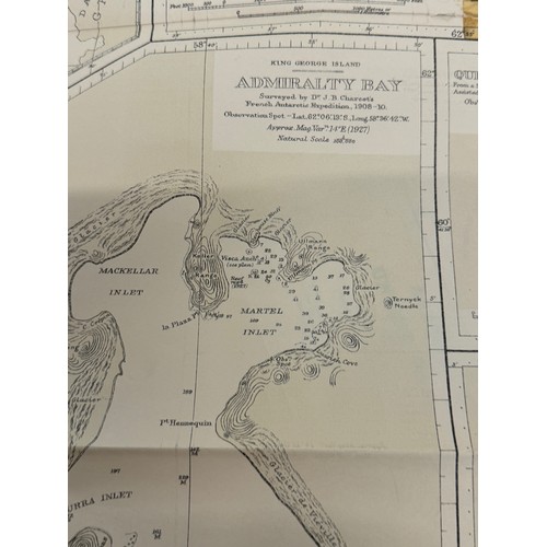 24 - Maps, Polar regions, an Antarctic Gazetteer and a collection of 1920’s 30’s maps of South Georgia.

... 