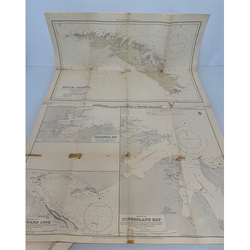 24 - Maps, Polar regions, an Antarctic Gazetteer and a collection of 1920’s 30’s maps of South Georgia.

... 