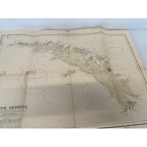 24 - Maps, Polar regions, an Antarctic Gazetteer and a collection of 1920’s 30’s maps of South Georgia.

... 