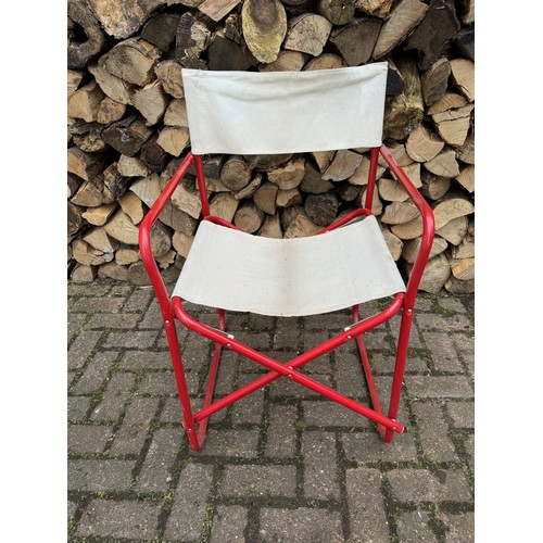 328 - Furniture, a folding directors style chair. This is one of a group of New Old Stock chairs. 

This l... 