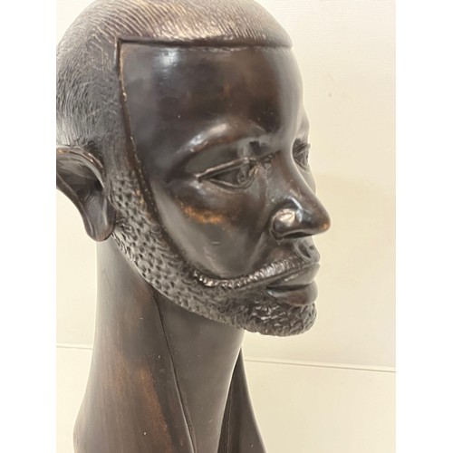 230 - Hand carved hardwood bust of a bearded man, 26 cm high.

This lot is available for in-house shipping