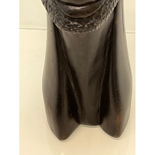 230 - Hand carved hardwood bust of a bearded man, 26 cm high.

This lot is available for in-house shipping