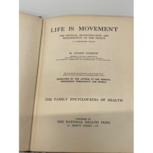 360 - Antiquarian book, LGBQ, a 1919 study of bodies and physicality, Life is Movement by Eugen Sandow.

T... 