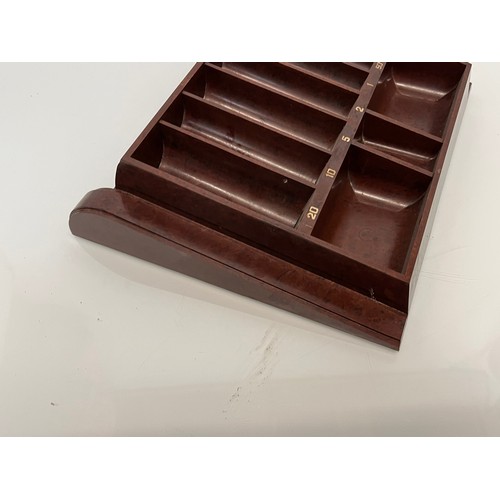 361 - Mid C20th Century Bakelite coin tray, 28 cm x 25 cm.

This lot is available for in-house shipping