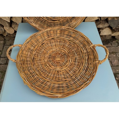 383 - Two woven bread platters. 60 cm in dia.

This lot is available for in-house shipping