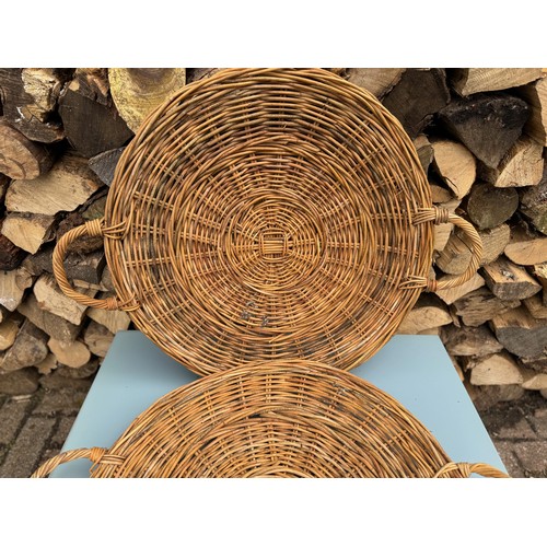 383 - Two woven bread platters. 60 cm in dia.

This lot is available for in-house shipping