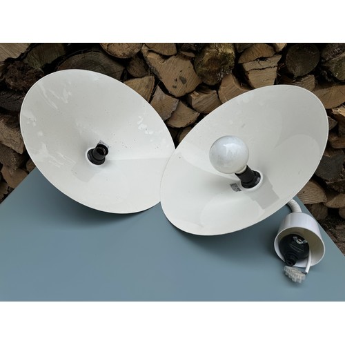 47 - Pair of mid-century modern ceiling lights, 40 cm in dia.

This lot is available for in-house shippin... 