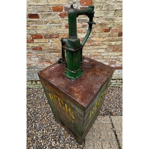 276 - Automobilia, Oil Can Advertising, a pre-war garage forecourt oil dispenser for REGIS lubricants of K... 