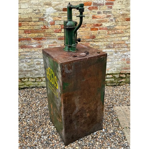 276 - Automobilia, Oil Can Advertising, a pre-war garage forecourt oil dispenser for REGIS lubricants of K... 