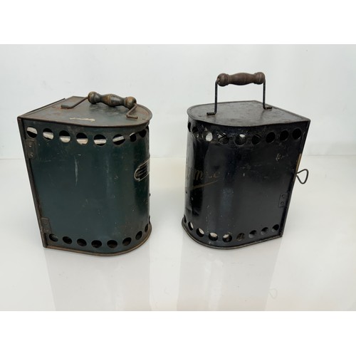 292 - Automobilia, & Equestrian antiques, two Thermos brand portable carriage heaters, for veteran motor c... 