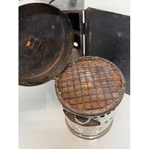 292 - Automobilia, & Equestrian antiques, two Thermos brand portable carriage heaters, for veteran motor c... 