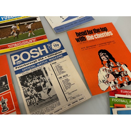 35 - Football programmes 1960’s - 70’s Man United, Liverpool, England Spurs etc. 22 in all.

This lot is ... 