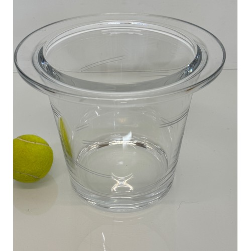 72 - Glass wine / champagne cooler 24 cm diameter x 20 cm tall.

This lot is available for in-house shipp... 