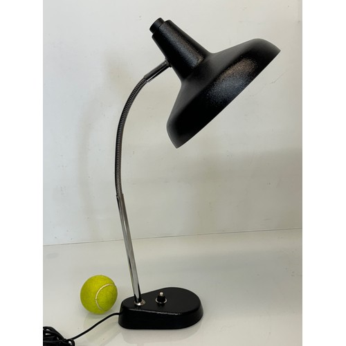 75 - Adjustable mid century lighting, a nicely proportioned desk lamp. 20 cm dia shade.

This lot is avai... 