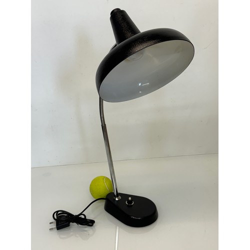 75 - Adjustable mid century lighting, a nicely proportioned desk lamp. 20 cm dia shade.

This lot is avai... 