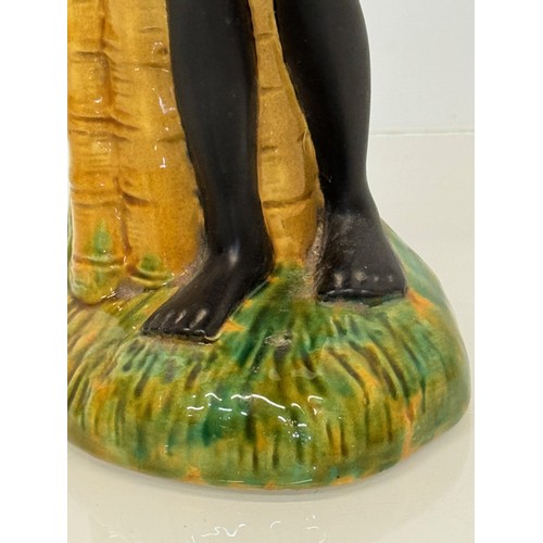 77 - Decorative figurine of a naked black female with a bowl balanced on her head. 45 cm tall.

This lot ... 