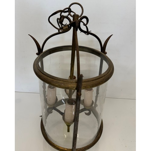 84 - Early C20th century hall light, 22 cm diametwer x 44 cm tall.

This lot is available for in-house sh... 