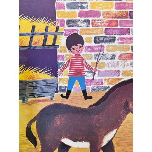 249 - Ephemera, a 1965 dated educational poster, an illustration of a farmyard scene, 74 cm x 54 cm.

This... 