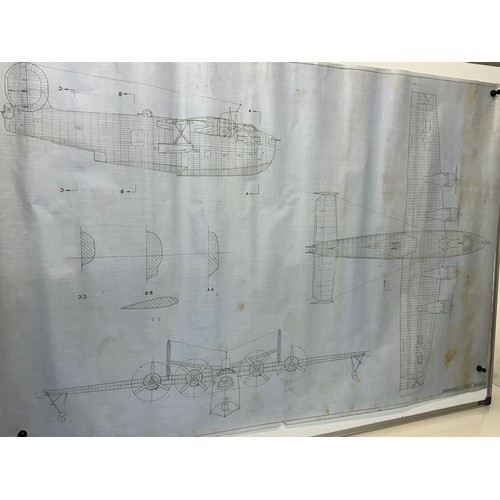 410 - Military aircraft plans for US PBSY-5 Coronado. 120cm x 80cm. Part of a large collection of printed ... 