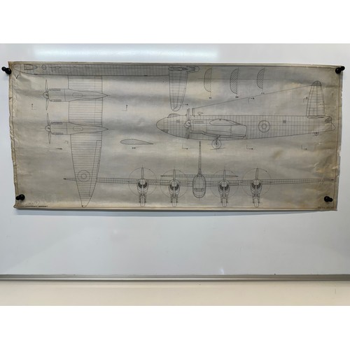 420 - Military aircraft two plans for RAF Vickers Armstrongs Windsor. 90cm x 40cm. Part of a large collect... 