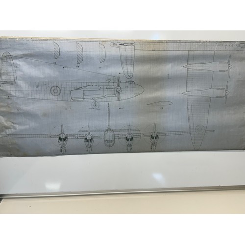 420 - Military aircraft two plans for RAF Vickers Armstrongs Windsor. 90cm x 40cm. Part of a large collect... 