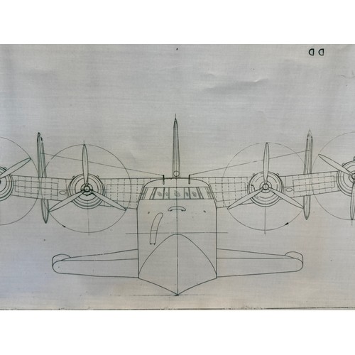 422 - Military aircraft plans for US Boeing C 98. 90cm x 40cm. Part of a large collection of printed plan ... 